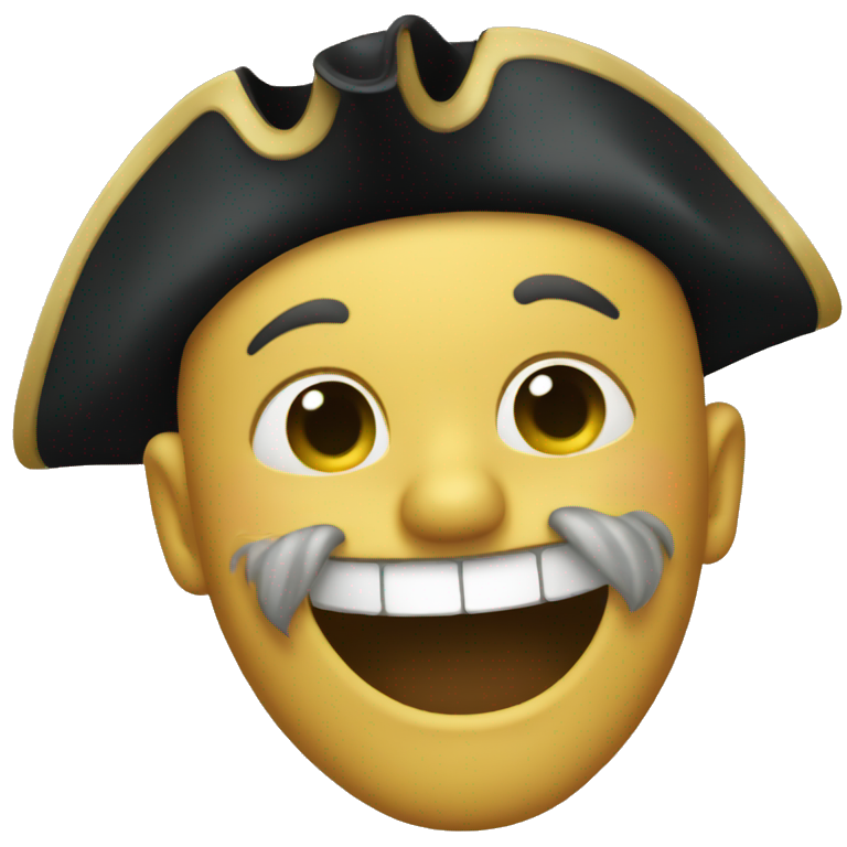 Pirate Laughing Emoji Face emoji
