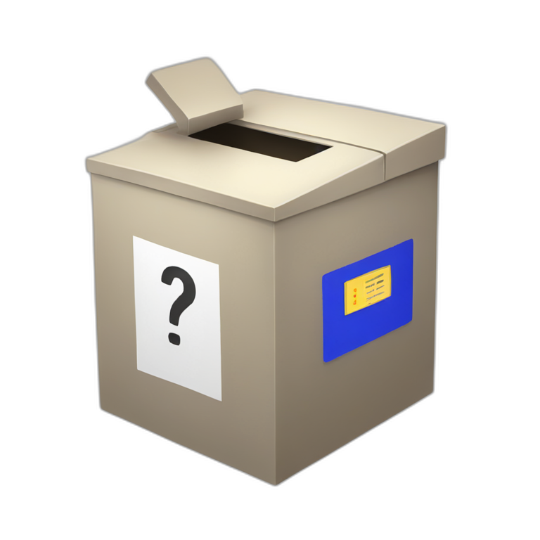 2d ballot box emoji