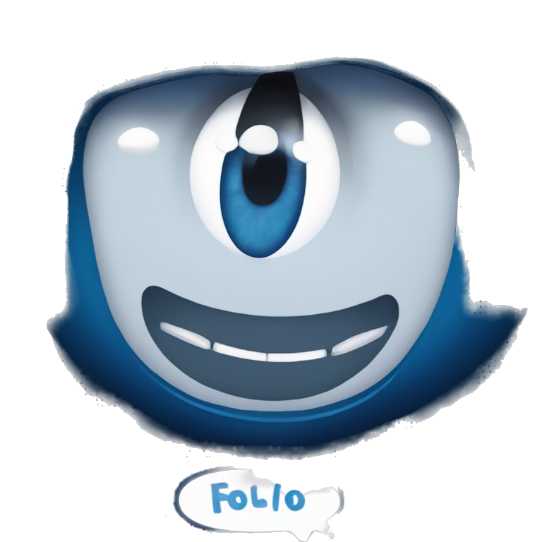 blue-eyed solo parody with teeth emoji