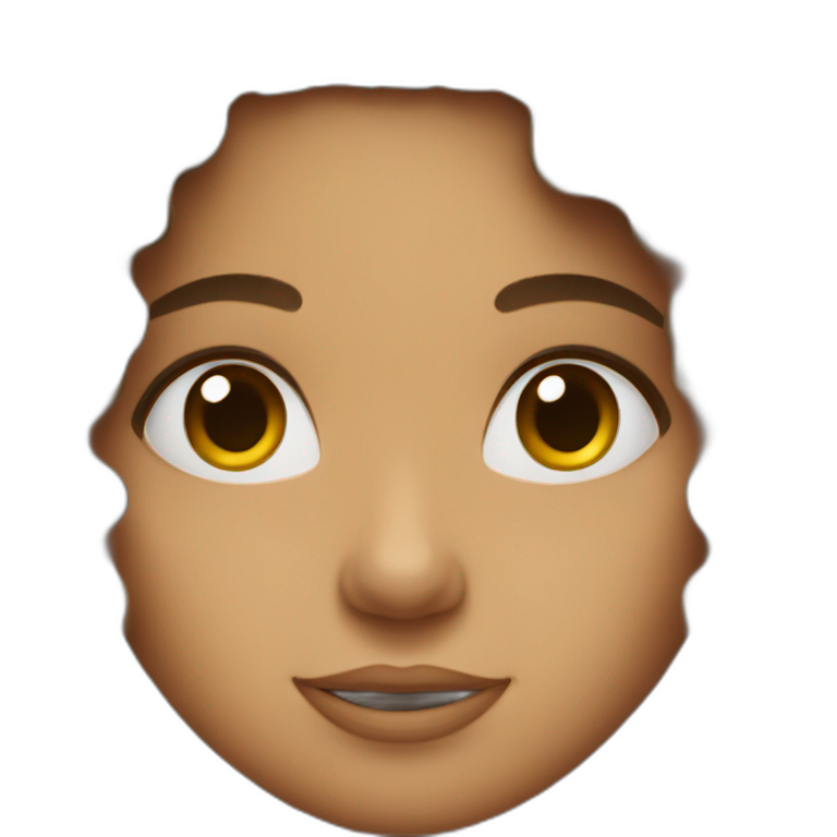 Long Curly Brunette girl emoji