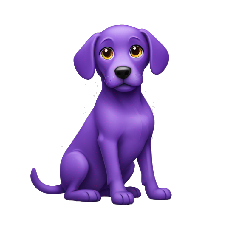 Purple dog  emoji