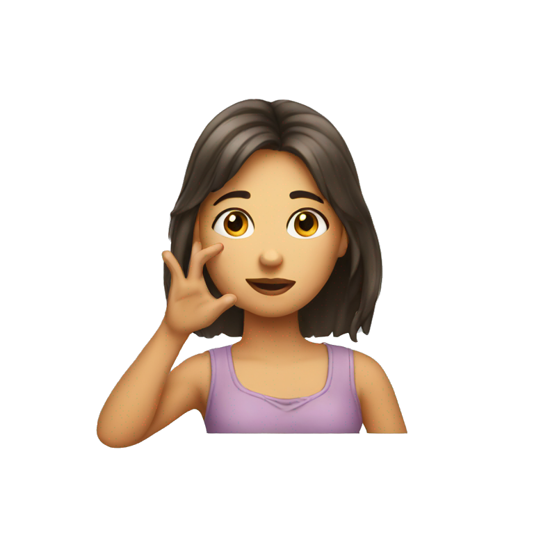 girl throwing kiss emoji