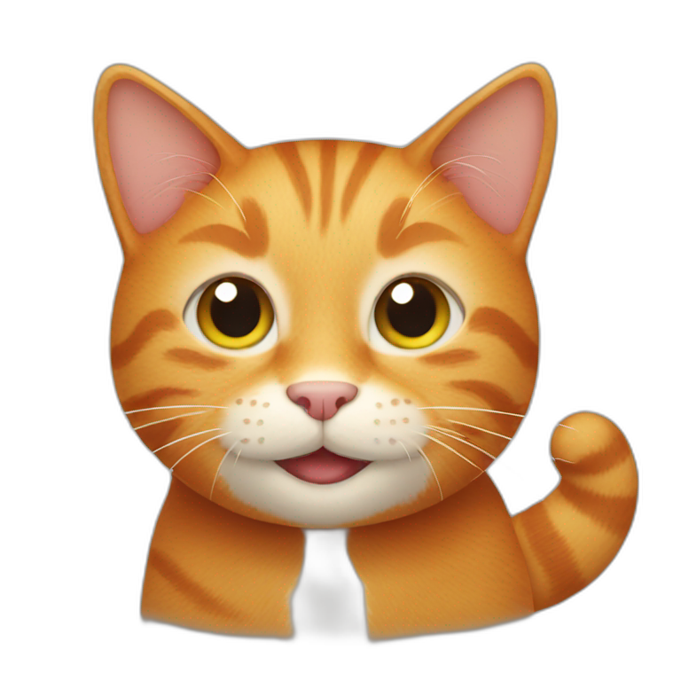 smiling ginger cat emoji