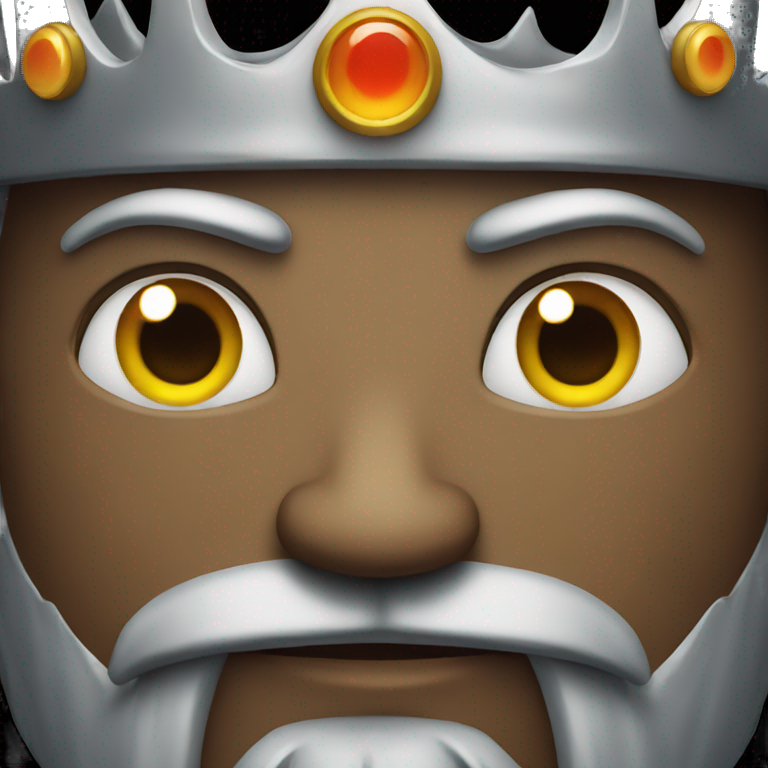 King with evil eyes emoji