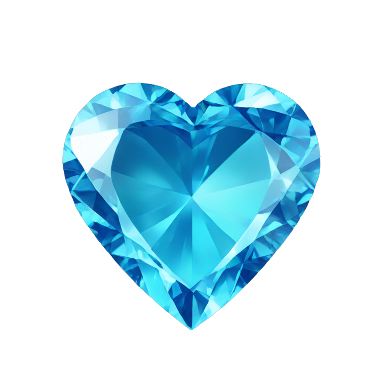 blue diamond heart emoji