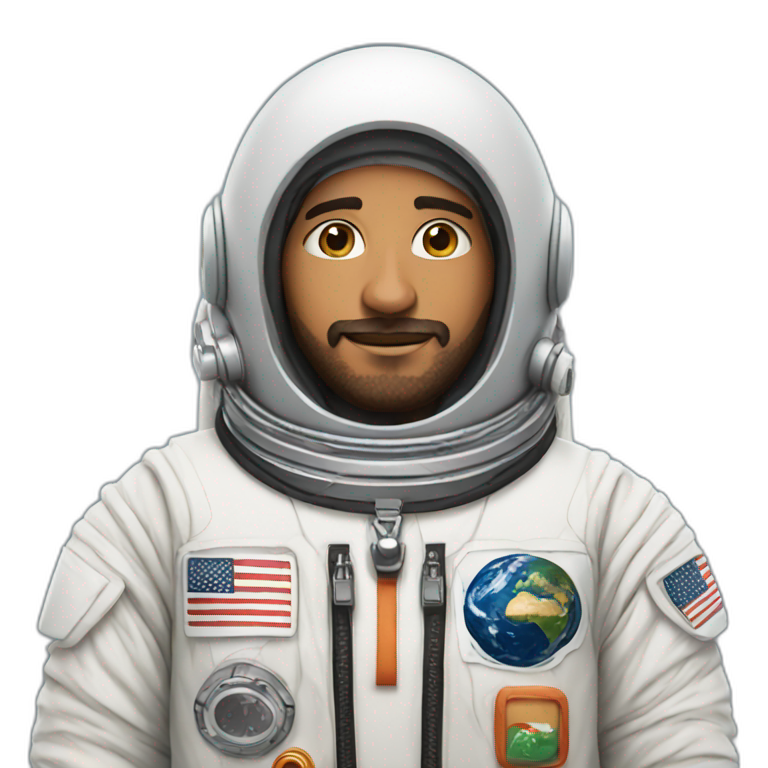 arab astronaut in traditional robe emoji