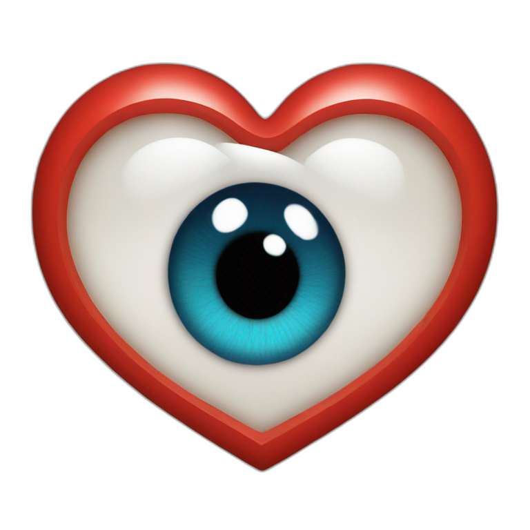 Heart evil eye  emoji