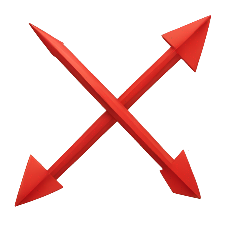 red cartoon arrow emoji