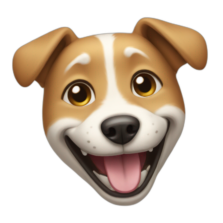 Laughing dog  emoji