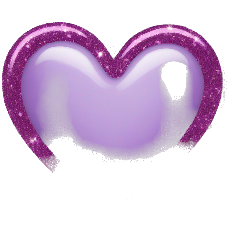 Glitter heart emoji
