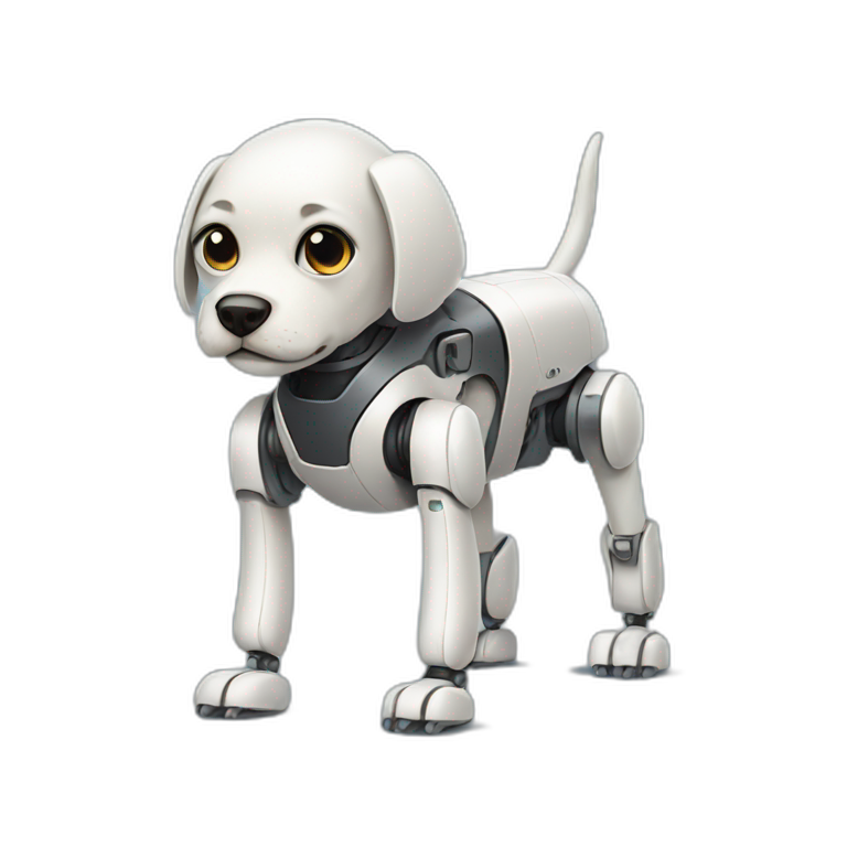 robot dog with no legs emoji