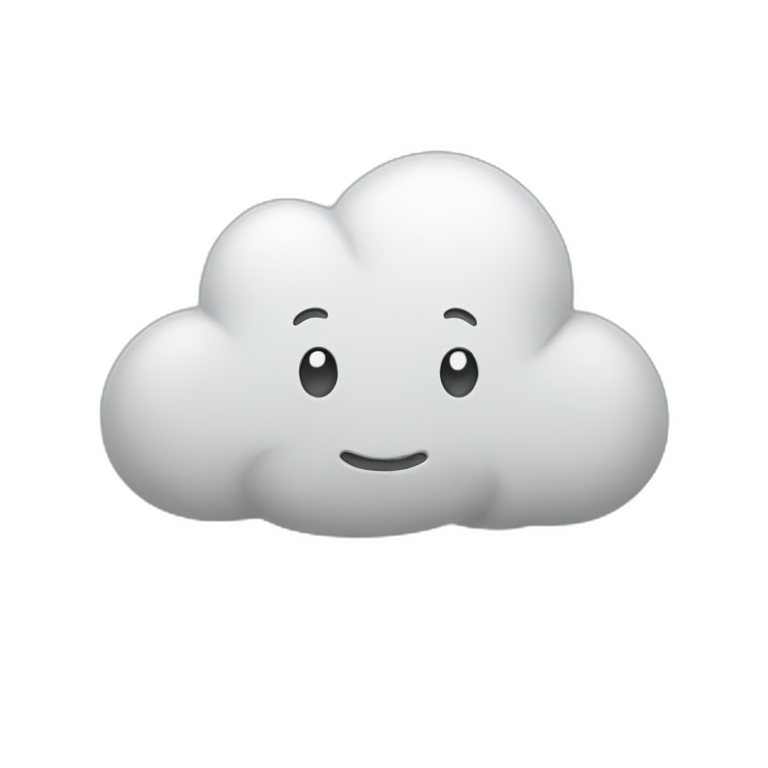 rainy cloud emoji