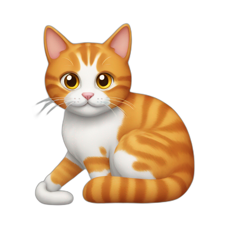 ginger cat and grey cat emoji