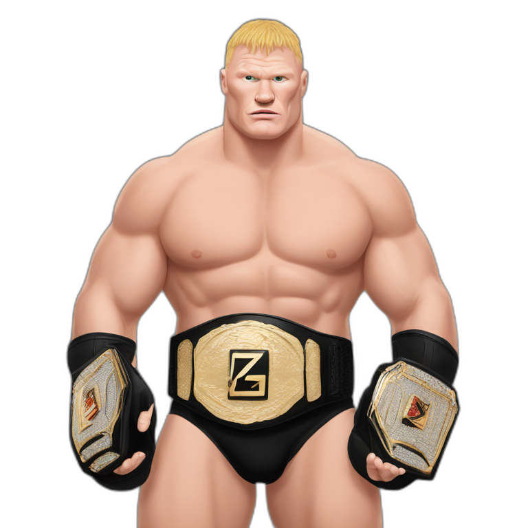 Brock-lesnar-with-championship-belt emoji