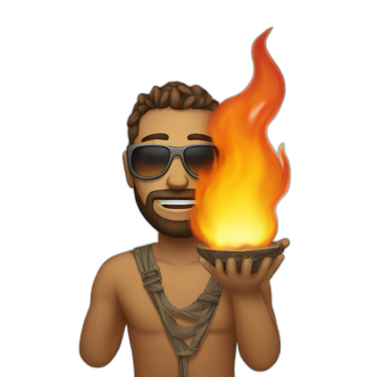 burning man man emoji