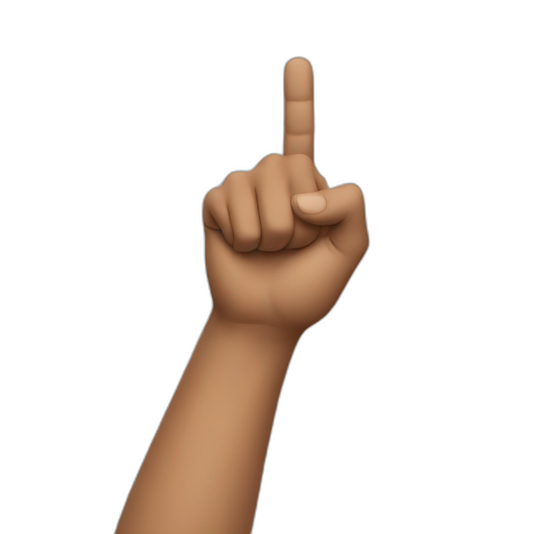 pointing to wrist emoji