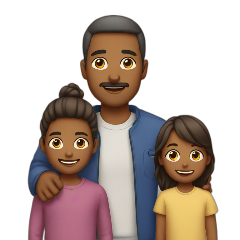 father and kids emoji