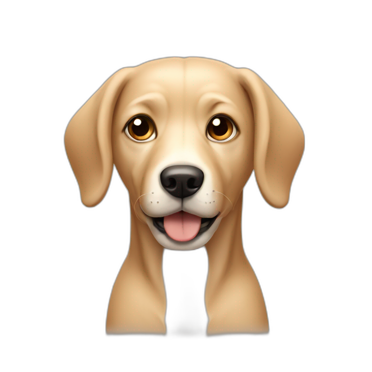 Beige dog with long ears emoji