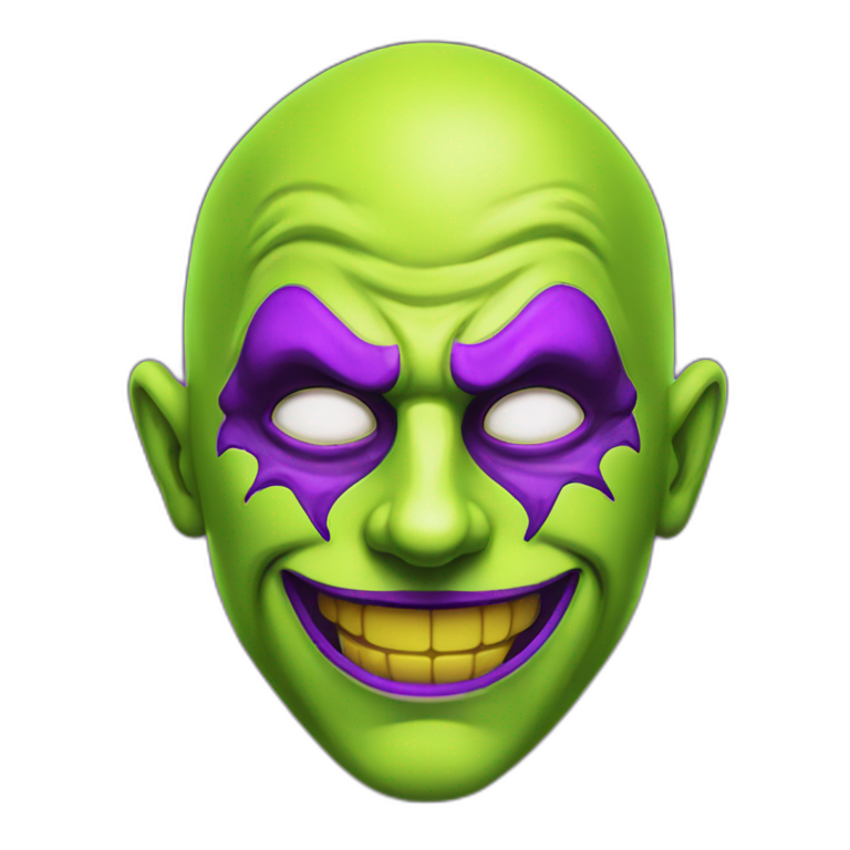lemon-green-and-purple-neon-joker emoji